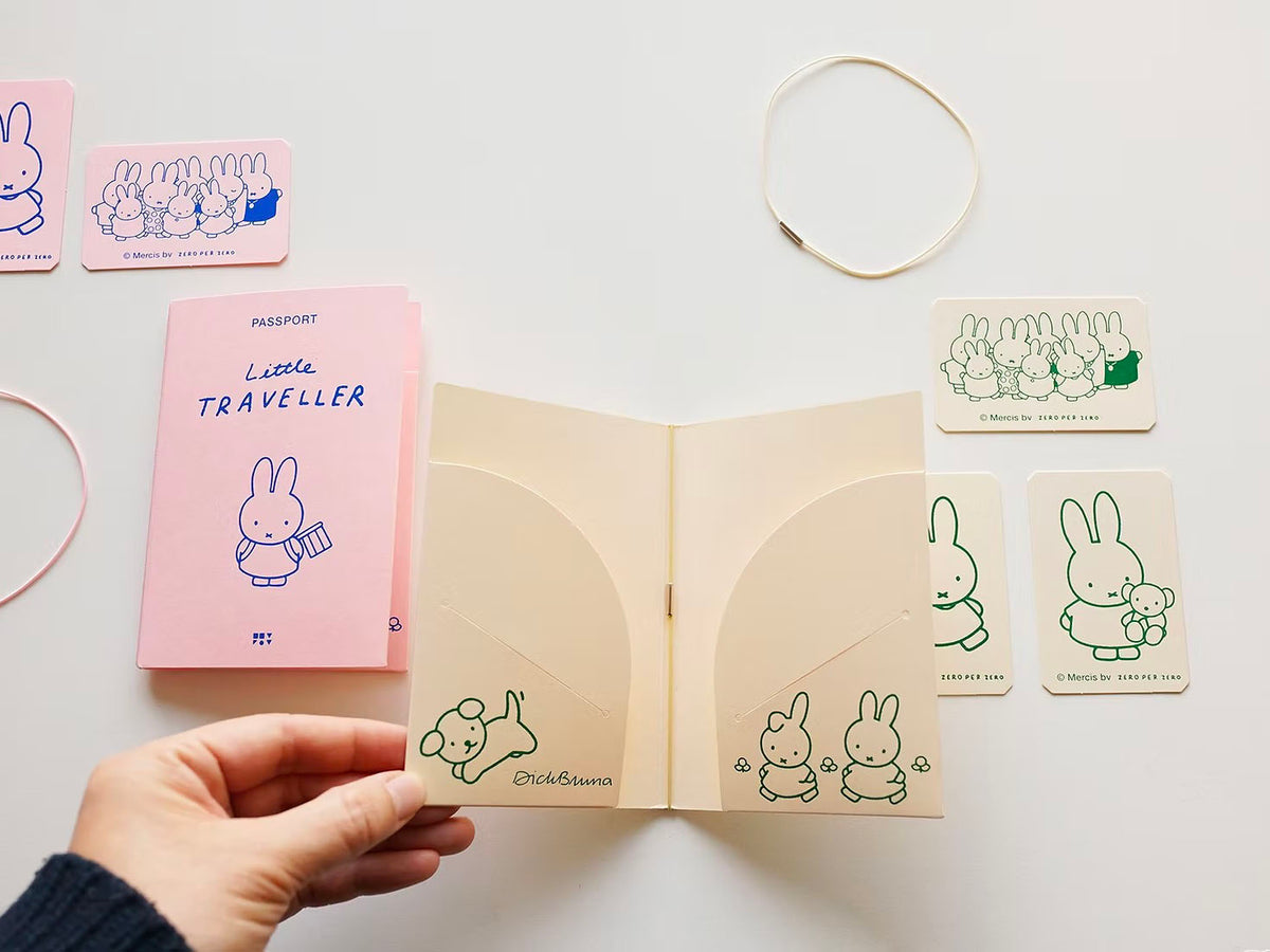 achat Carte Passeport Little Traveller - Miffy beige - Zero per Zero