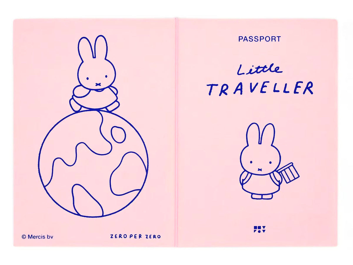 achat Carte Passeport Little Traveller - Miffy rose - Zero per Zero