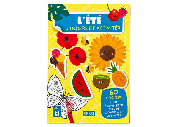 Achat Cahier de 60 Stickers et activités - L'été
