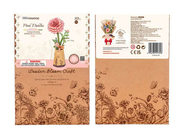 achat Maquette fleur Dahlia rose - Robotime