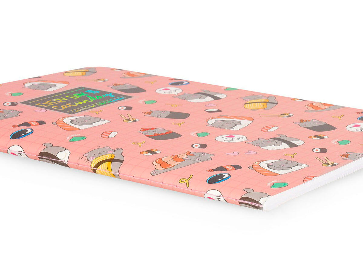 achat Cahier ligné Sushi Cat A5 - Legami