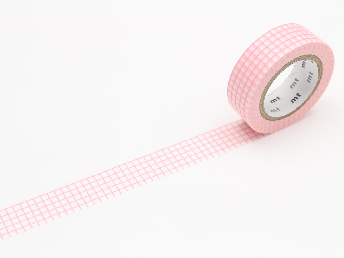 achat Masking Tape MT Motif quadrillage rose - Scrapbooking