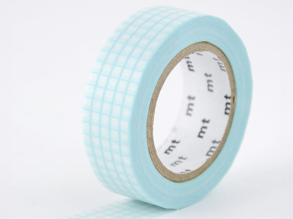 achat Masking Tape MT Motif quadrillage aqua - Scrapbooking