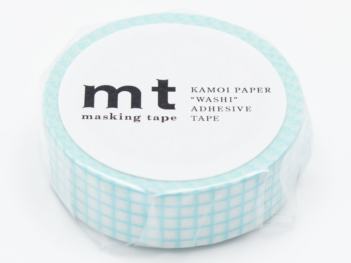 achat Masking Tape MT Motif quadrillage aqua - Scrapbooking