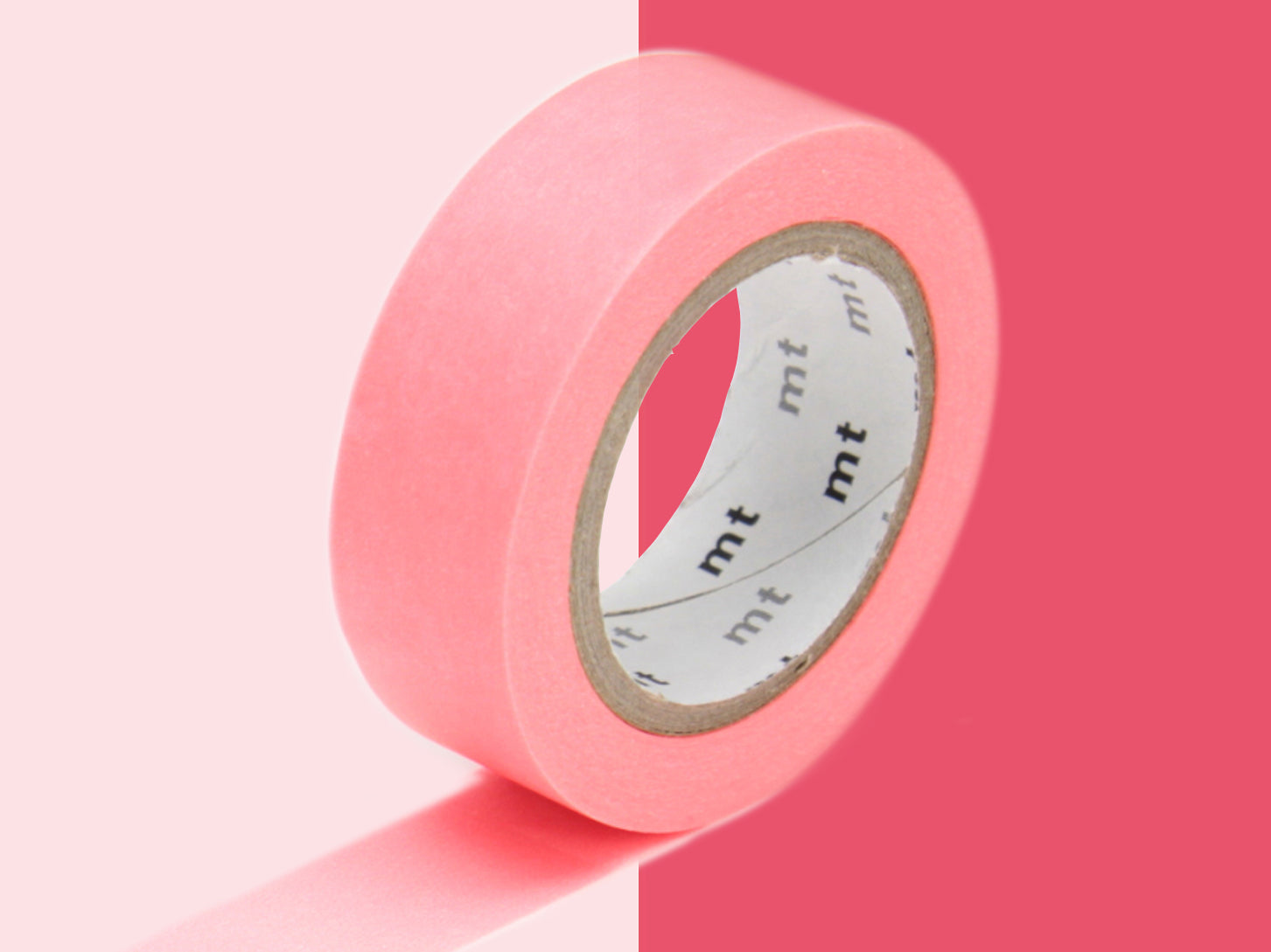 Achat Masking tape uni - Rouge fluo