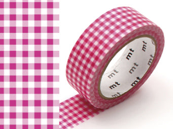 achat Masking Tape MT Mini Vichy rose - Scrapbooking 1,5 cm x 7 m