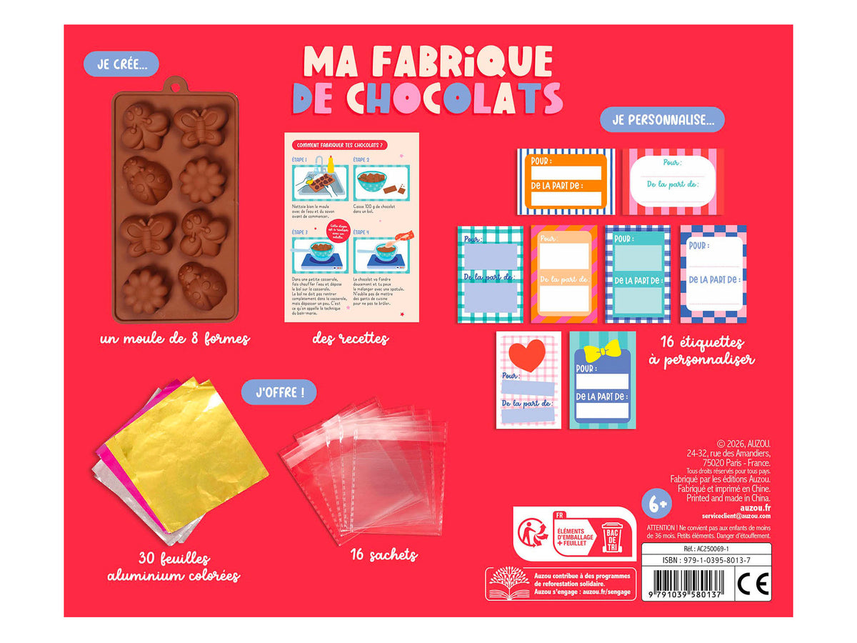 achat Ma fabrique de chocolats - Auzou