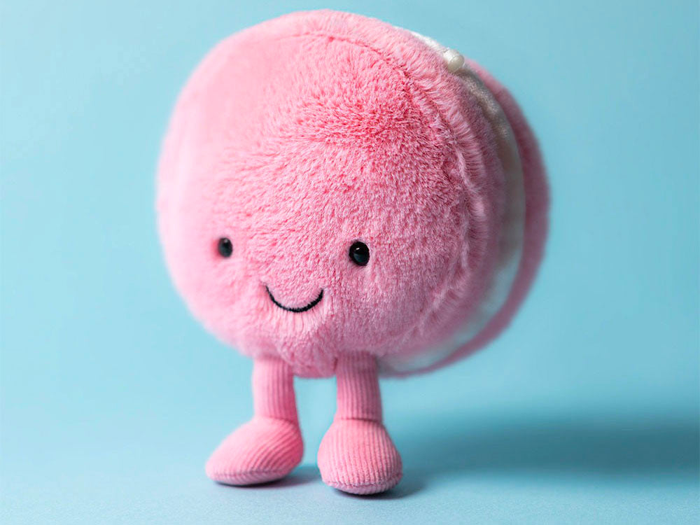 achat Peluche Amuseables Mia Macaron Framboise - Jellycat