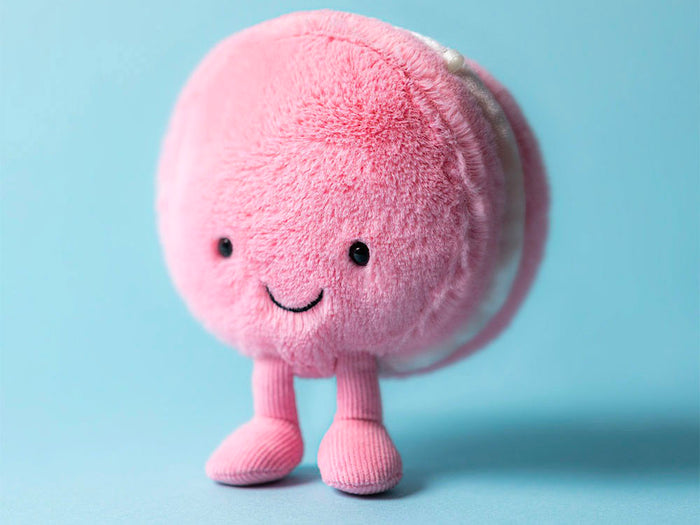 Achat Peluche Amuseables Mia Macaron Framboise - Jellycat