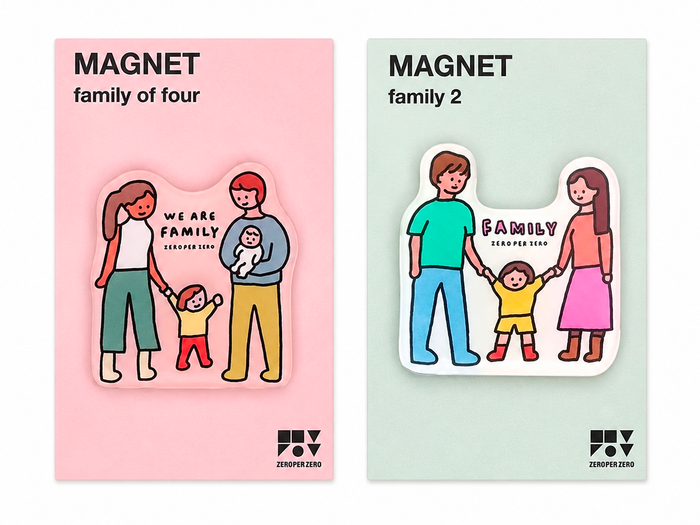 Achat Magnet Family of four - Zero per Zero