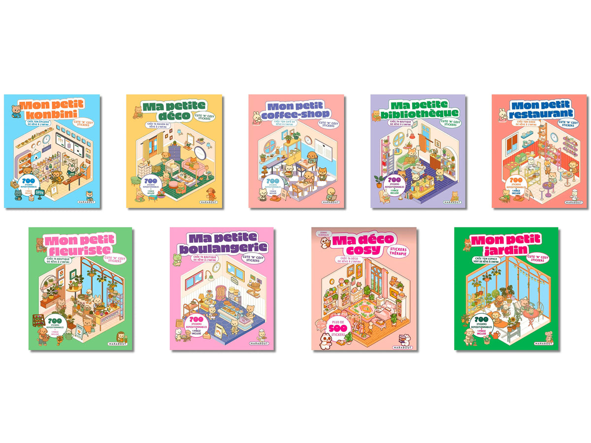 achat Album de 700 stickers repositionnables - Ma petite boulangerie + 1 pince incluse