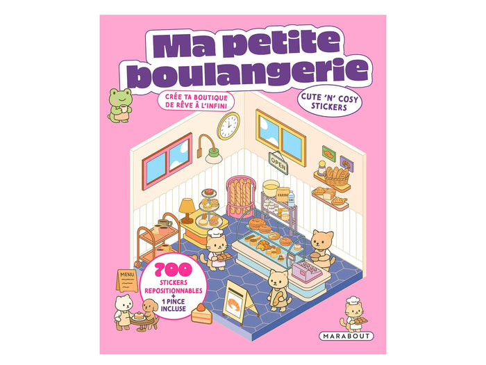 Achat Album de 700 stickers repositionnables - Ma petite boulangerie + 1 pince incluse