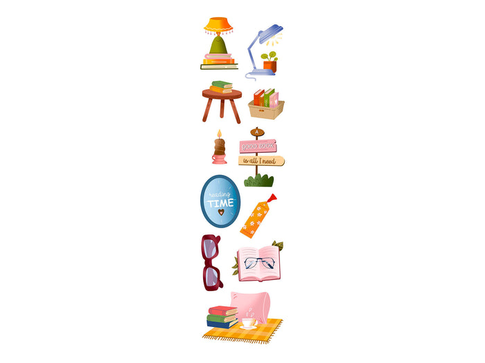 Achat Mes Marque-pages Lecture + 100 stickers & 1 pince incluse