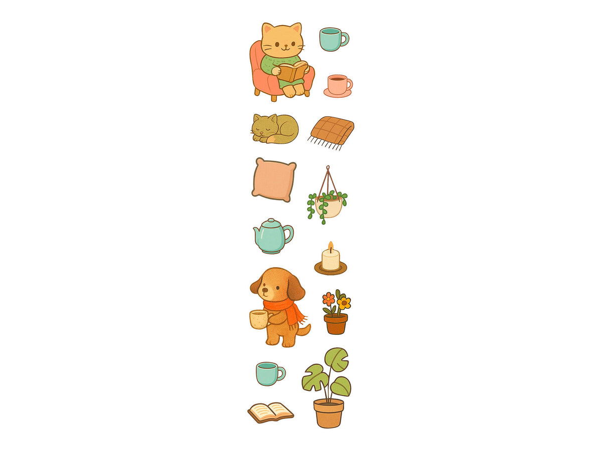 achat Mes marque-pages stickers Cosy + 100 stickers & 1 pince incluse