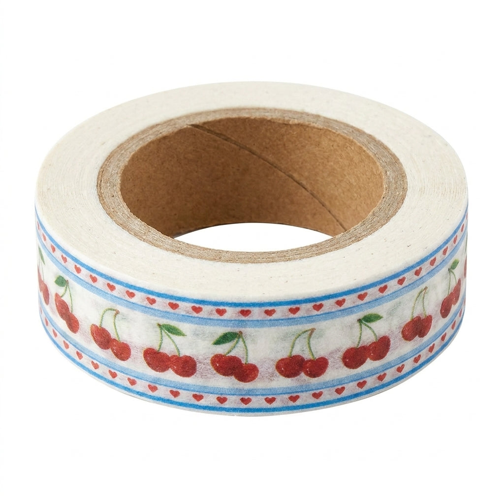 Achat Masking Tape Lovely Cherry 10 mètres - Fruit Fries Design Lab