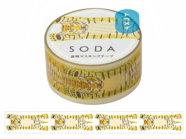 Achat Masking tape transparent - Tigre 22 mm x 3 m - KINGJIM SODA