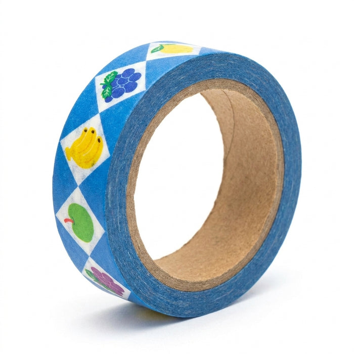 Achat Masking Tape Verger bleu - 10 mètres - Fruit fries Design Lab
