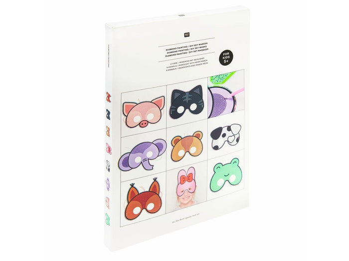 Achat Diamond Painting 8 Masques animaux - Rico Design