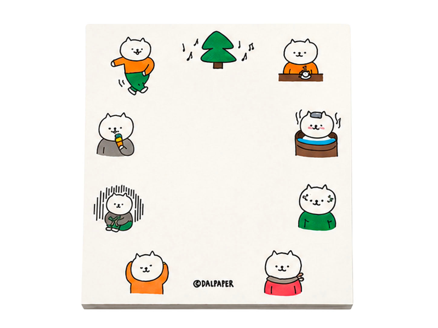 Achat Bloc mémo Cat's Life Enjoy - Sapin