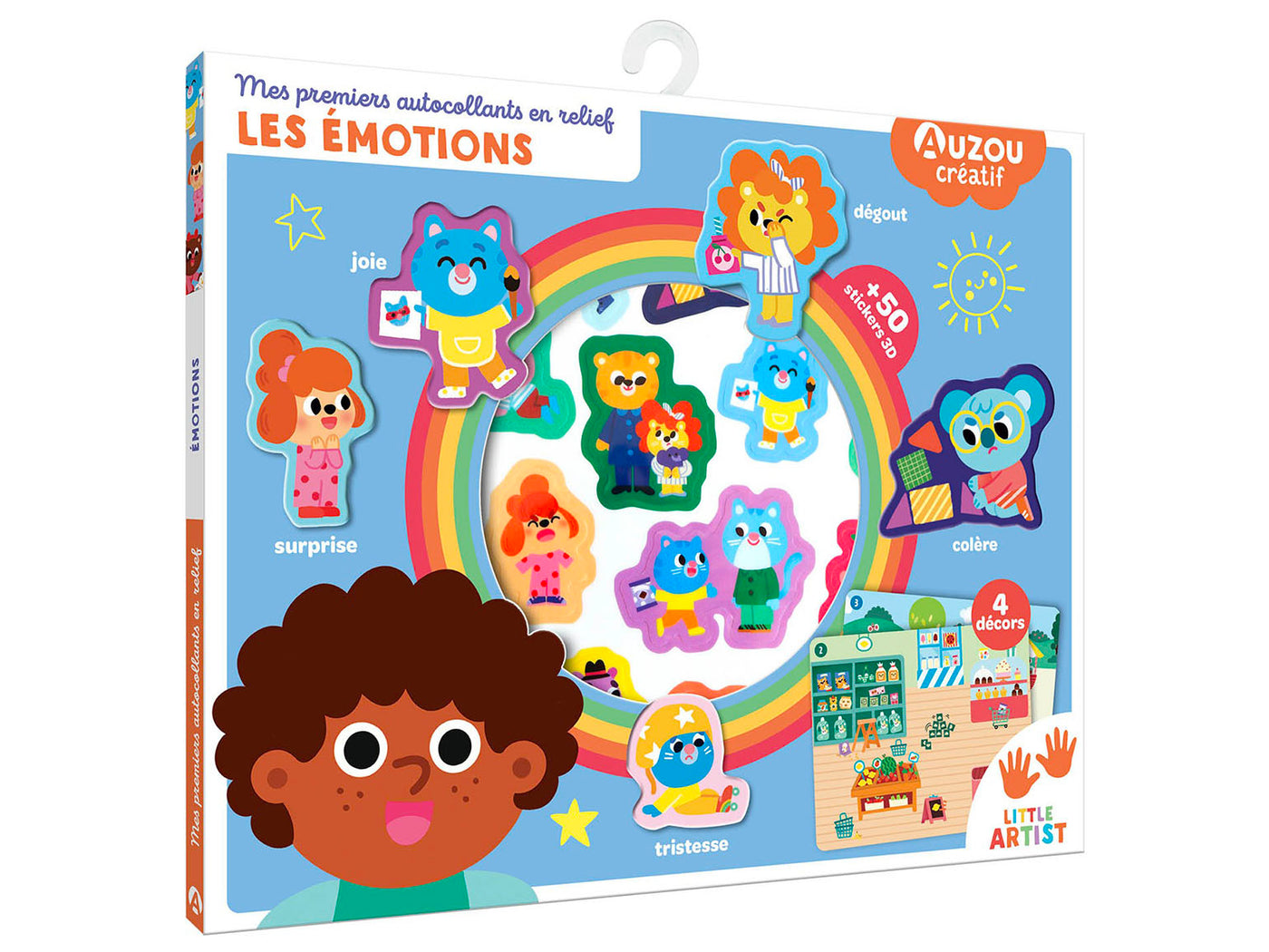 achat Mes premiers autocollants en relief - Les émotions - Auzou