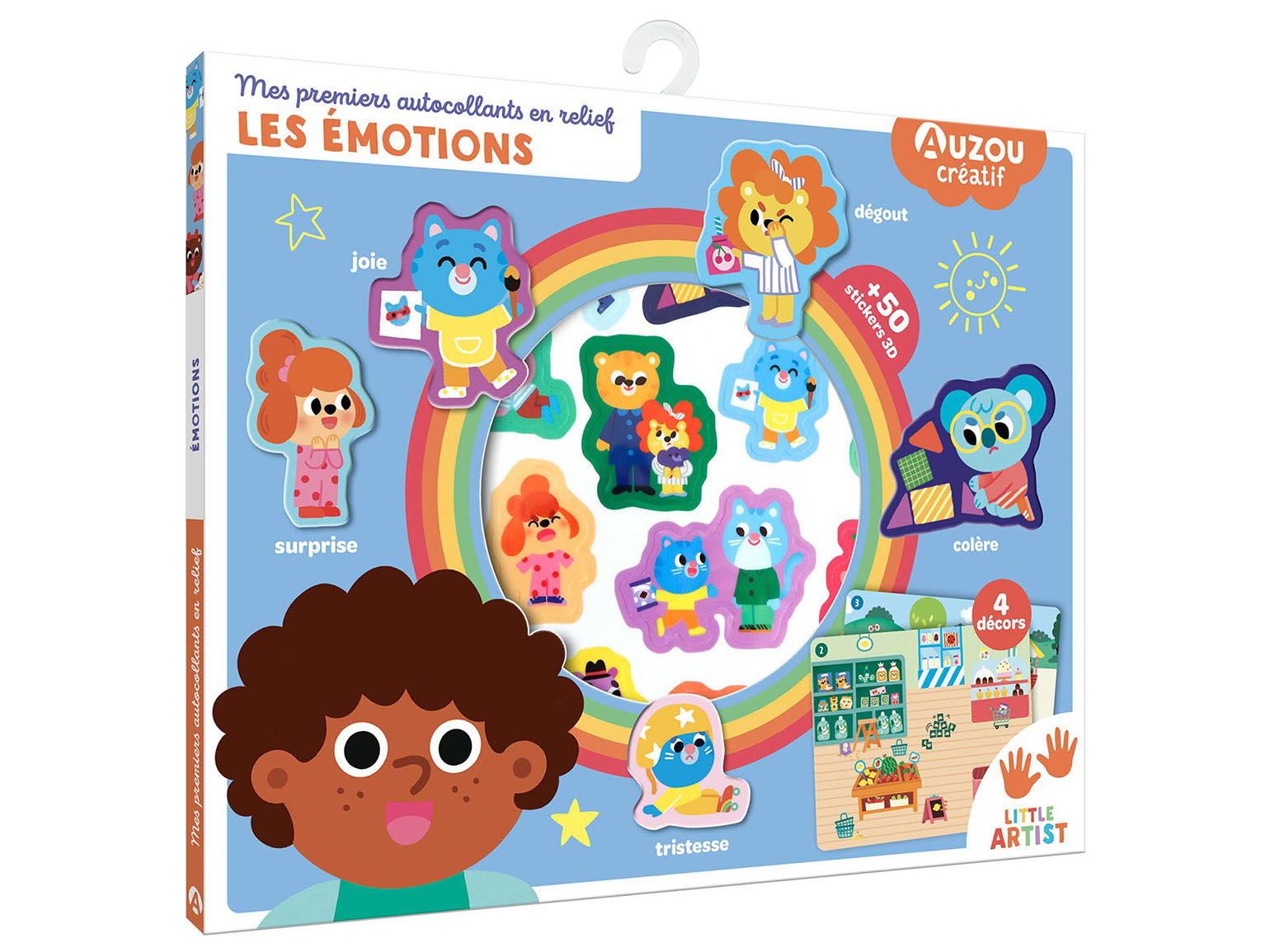 Achat Mes premiers autocollants en relief - Les émotions - Auzou