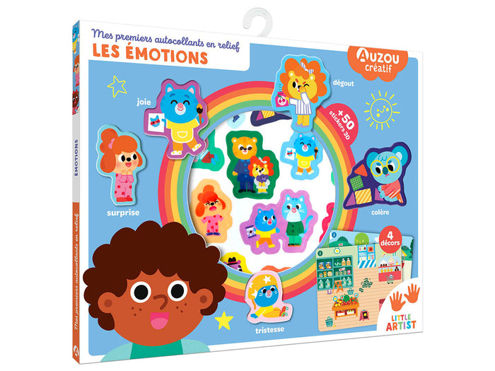 Achat Mes premiers autocollants en relief - Les émotions - Auzou