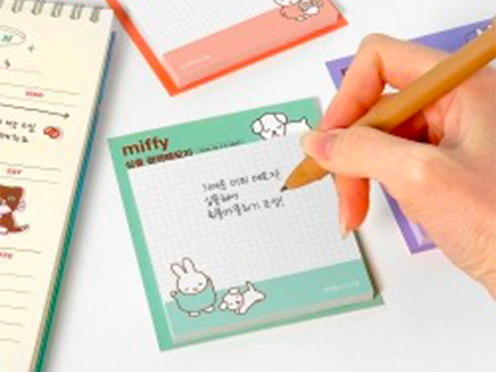 Achat Notes adhésives Miffy vert