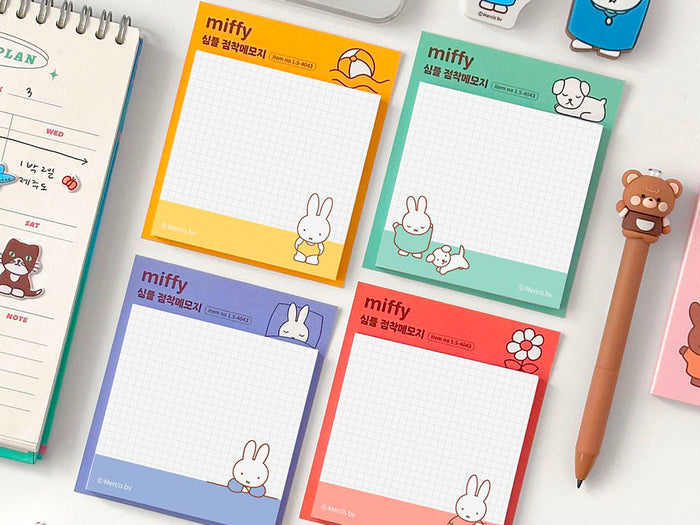 Achat Notes adhésives Miffy rouge
