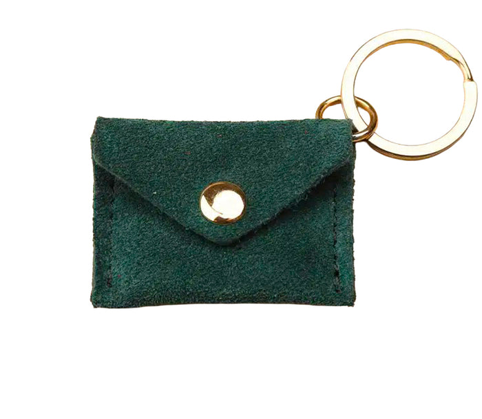Achat Porte-clés Mini Enveloppe en cuir - Vert sapin