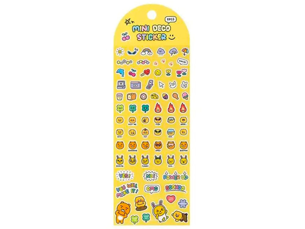 Achat Mini stickers déco Kakao - Friends jaune