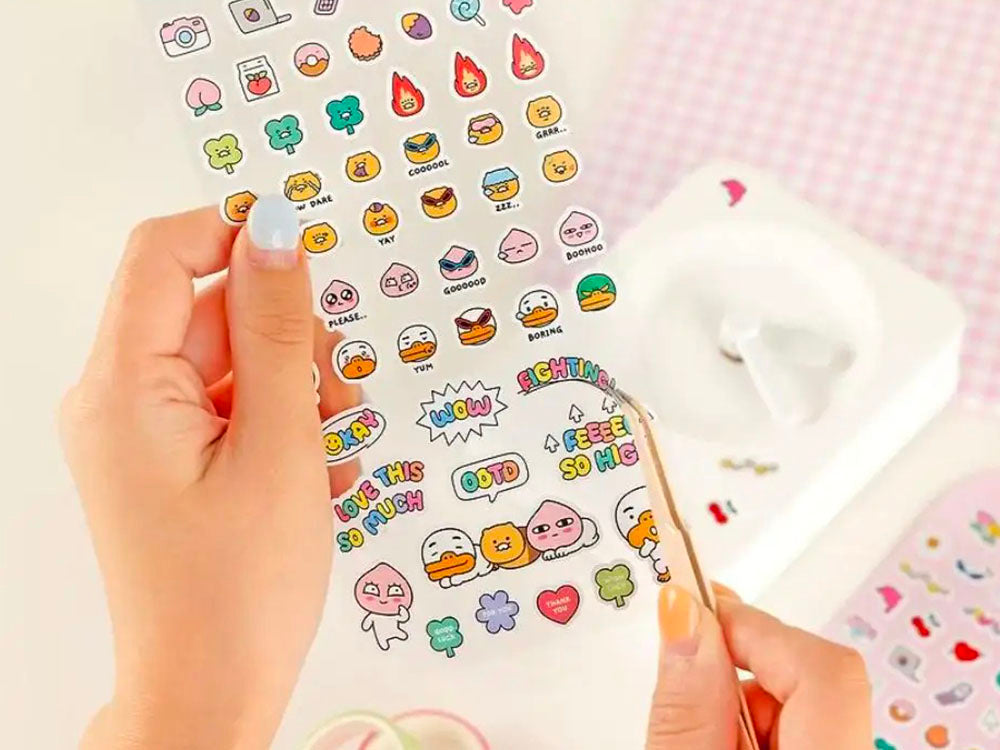 achat Mini stickers déco Kakao - Friends jaune
