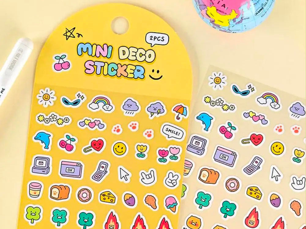 achat Mini stickers déco Kakao - Friends jaune
