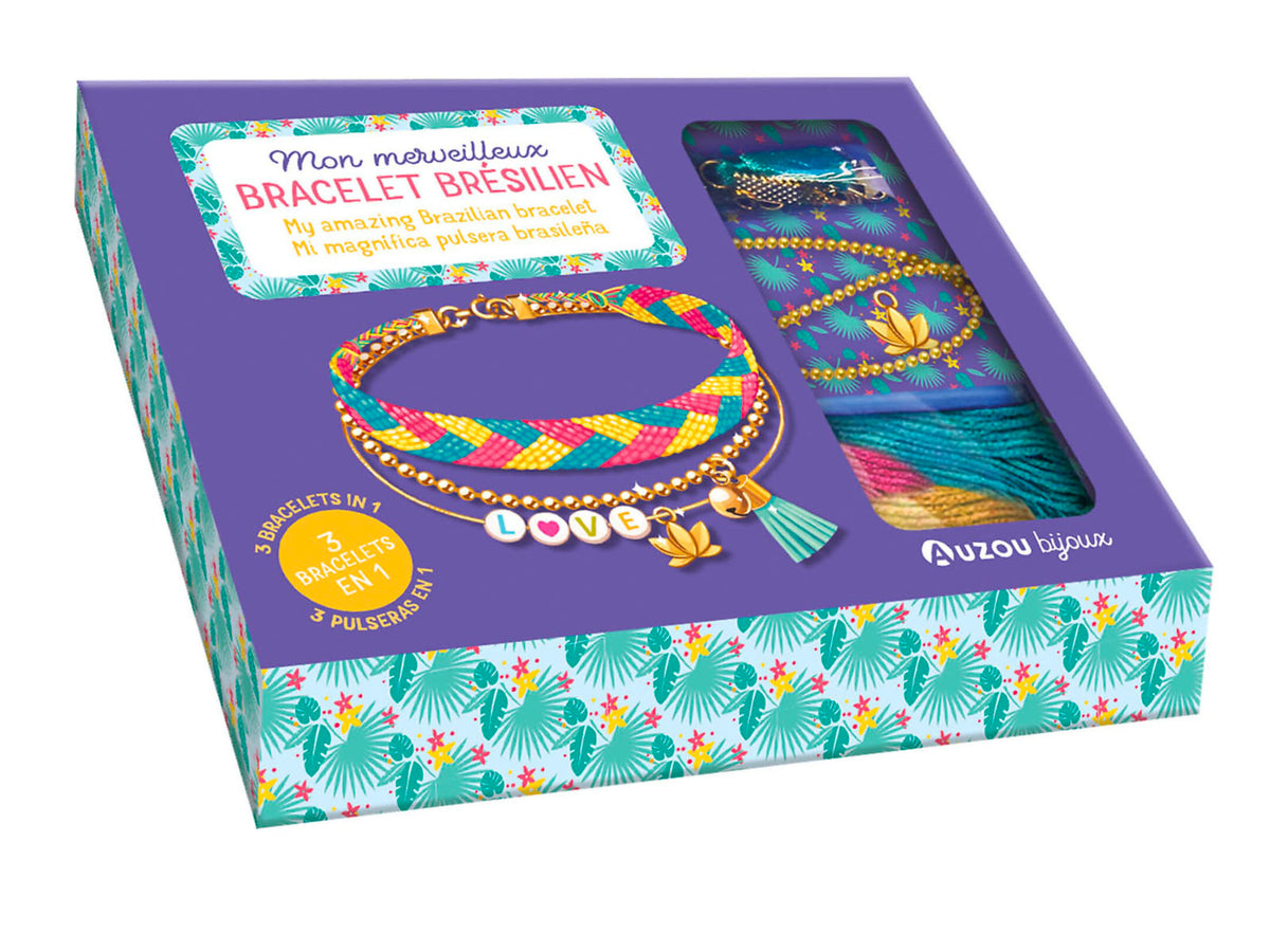 achat Kit créatif Mon merveilleux bracelet brésilien  - Auzou