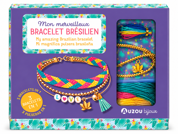 Achat Kit créatif Mon merveilleux bracelet brésilien  - Auzou