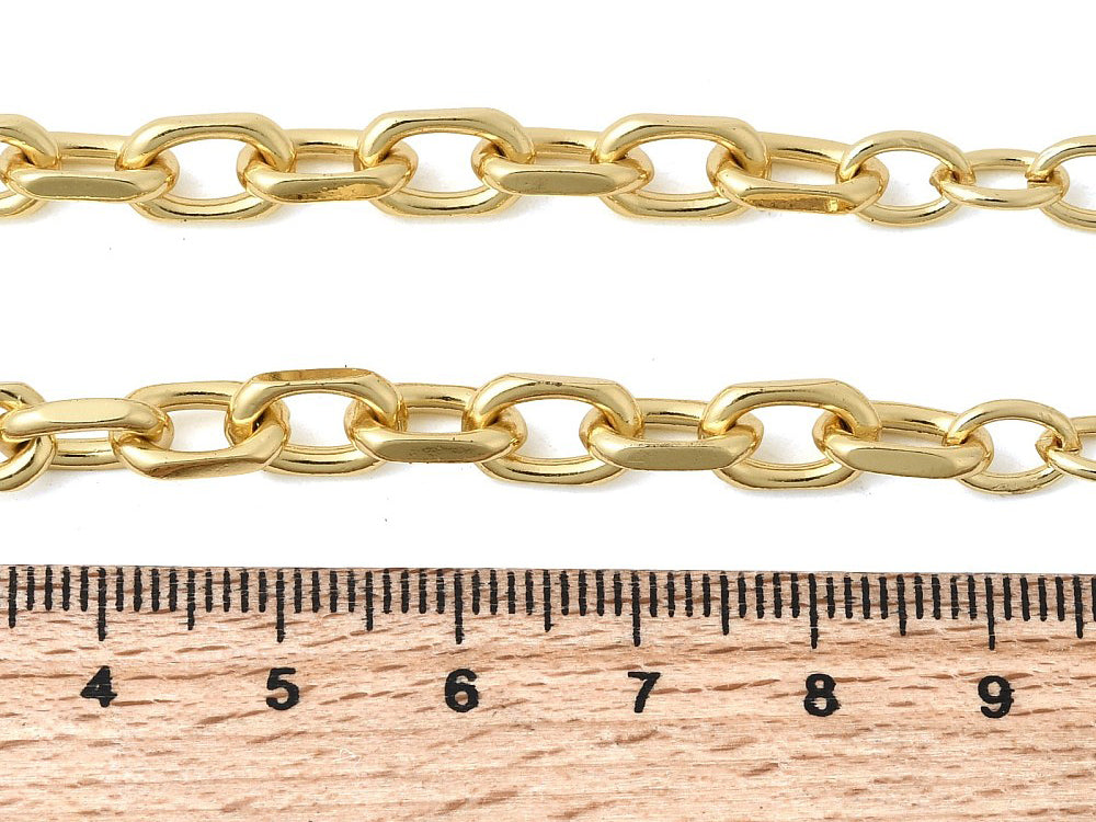 achat Collier chaîne câble 57,1 cm - laiton doré à l’or fin