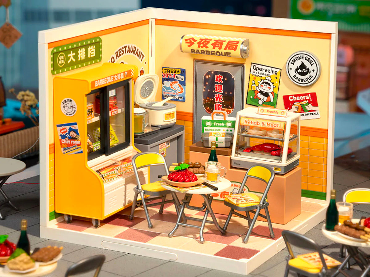 achat Maquette Street Food de nuit - Robotime