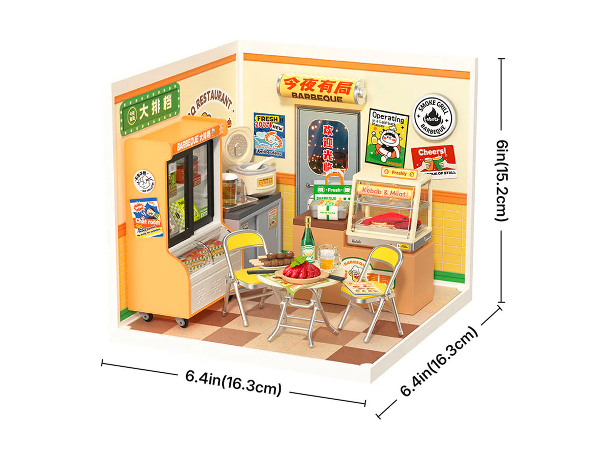 achat Maquette Street Food de nuit - Robotime