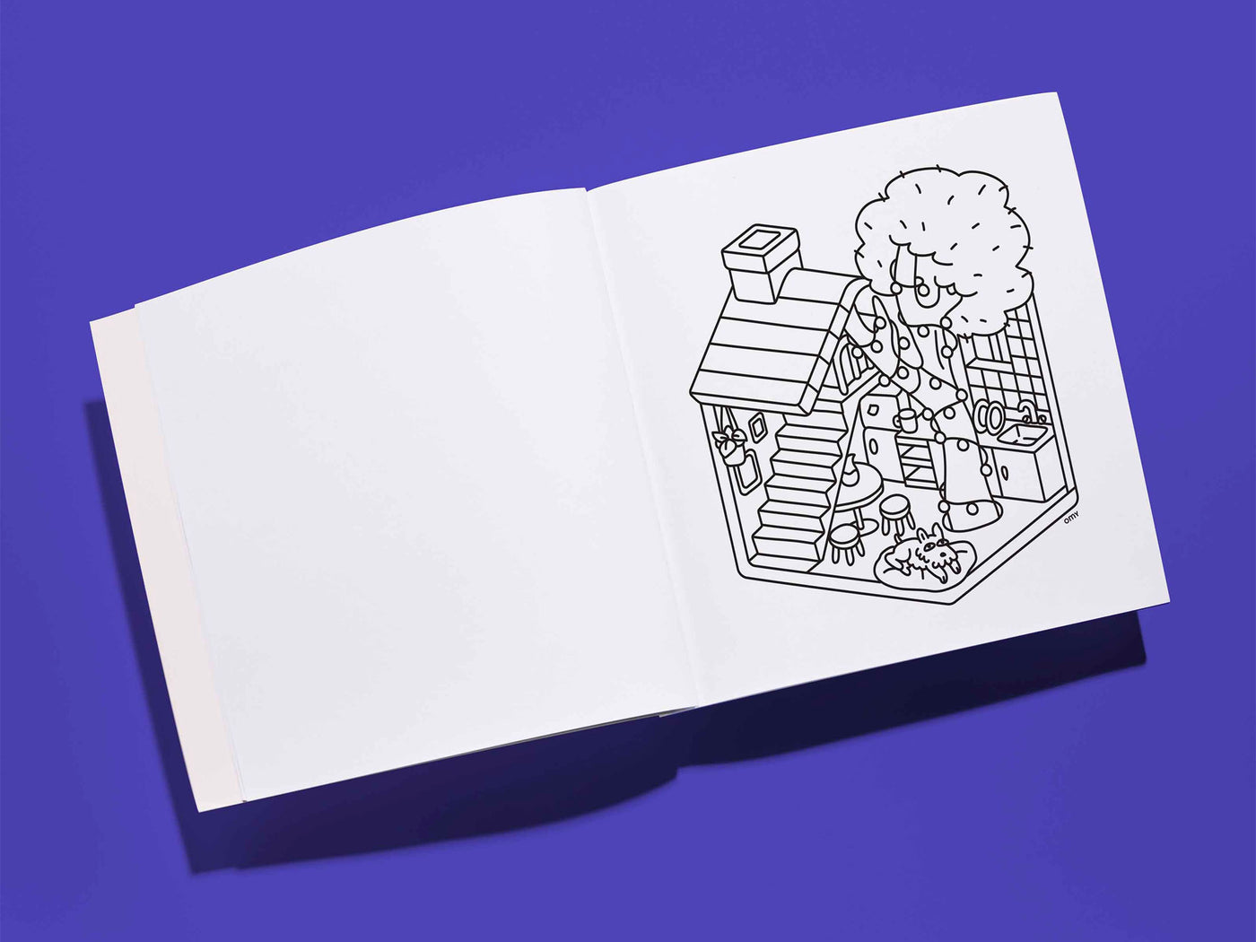 achat Cahier de coloriage Cozy Art - Tiny House - OMY
