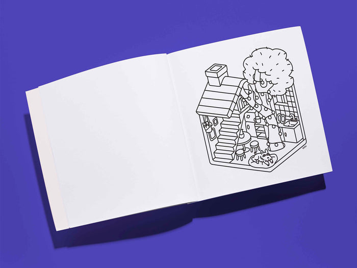 Achat Cahier de coloriage Cozy Art - Tiny House - OMY