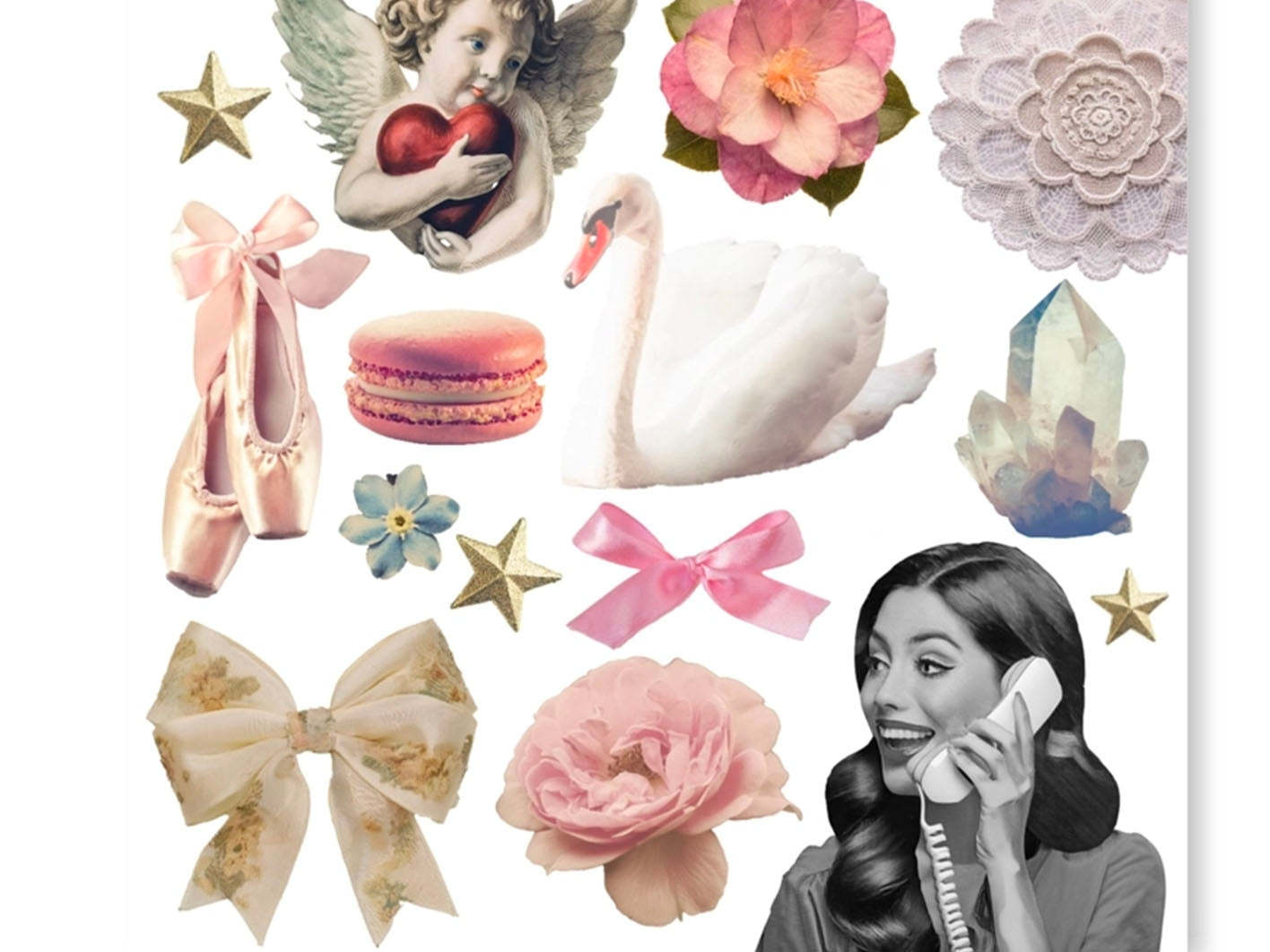 Achat Planches d'autocollants - Romance douce - Only Happy Things