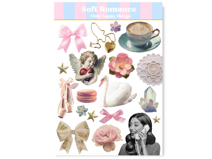 Achat Planches d'autocollants - Romance douce - Only Happy Things