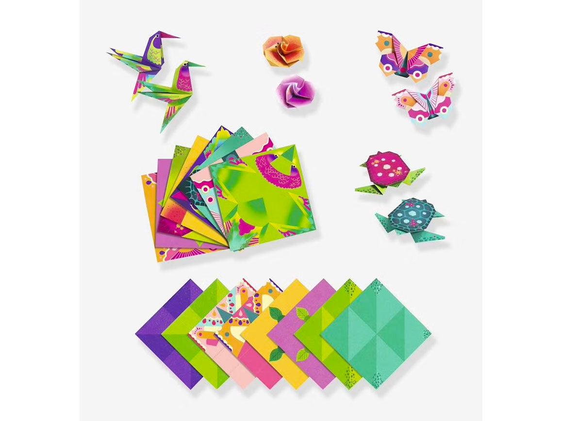Origamis Tropiques Djeco enfants création