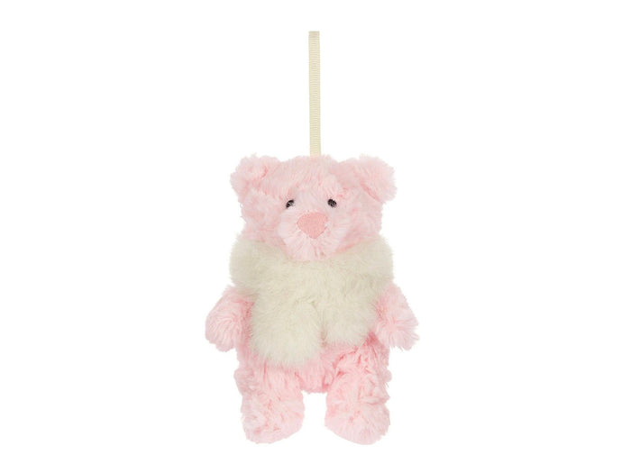 Achat Decoration de Noël peluche Ours Bartholomew rose - Jellycat