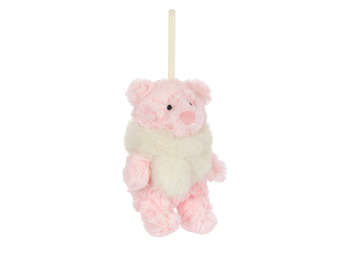achat Decoration de Noël peluche Ours Bartholomew rose - Jellycat