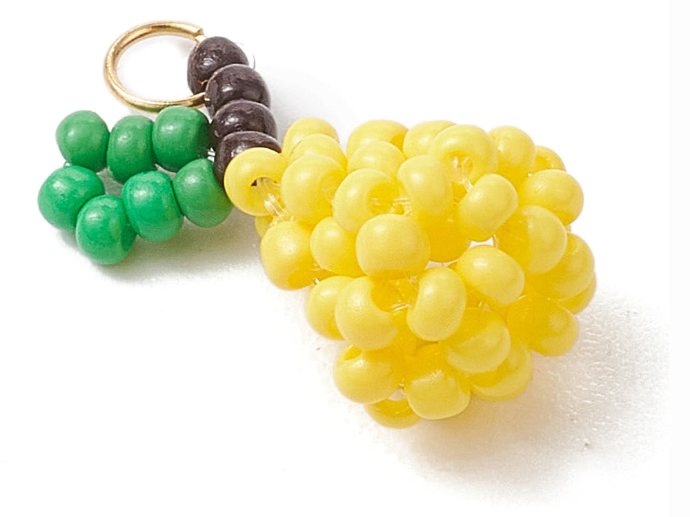 Achat Breloque poire en perles de verre