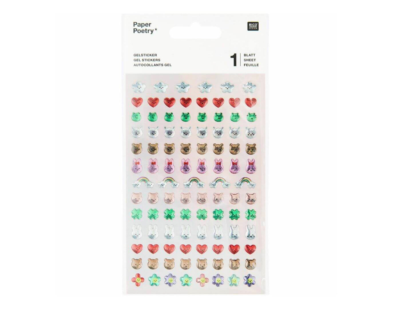 Achat Autocollants mignons Gel Chingu, 1 feuille - Paper Poetry