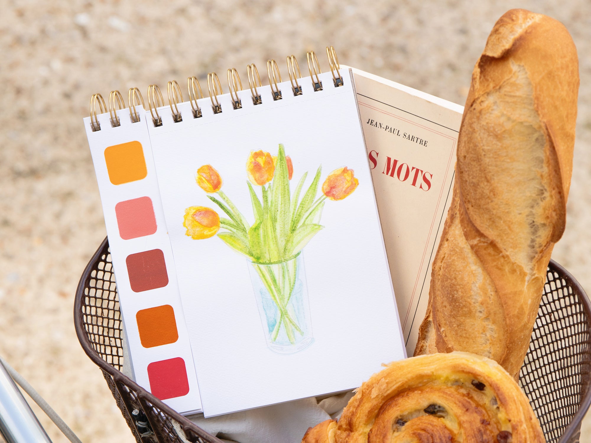 Travel Book - Carnet aquarelle - thème Printemps à Paris