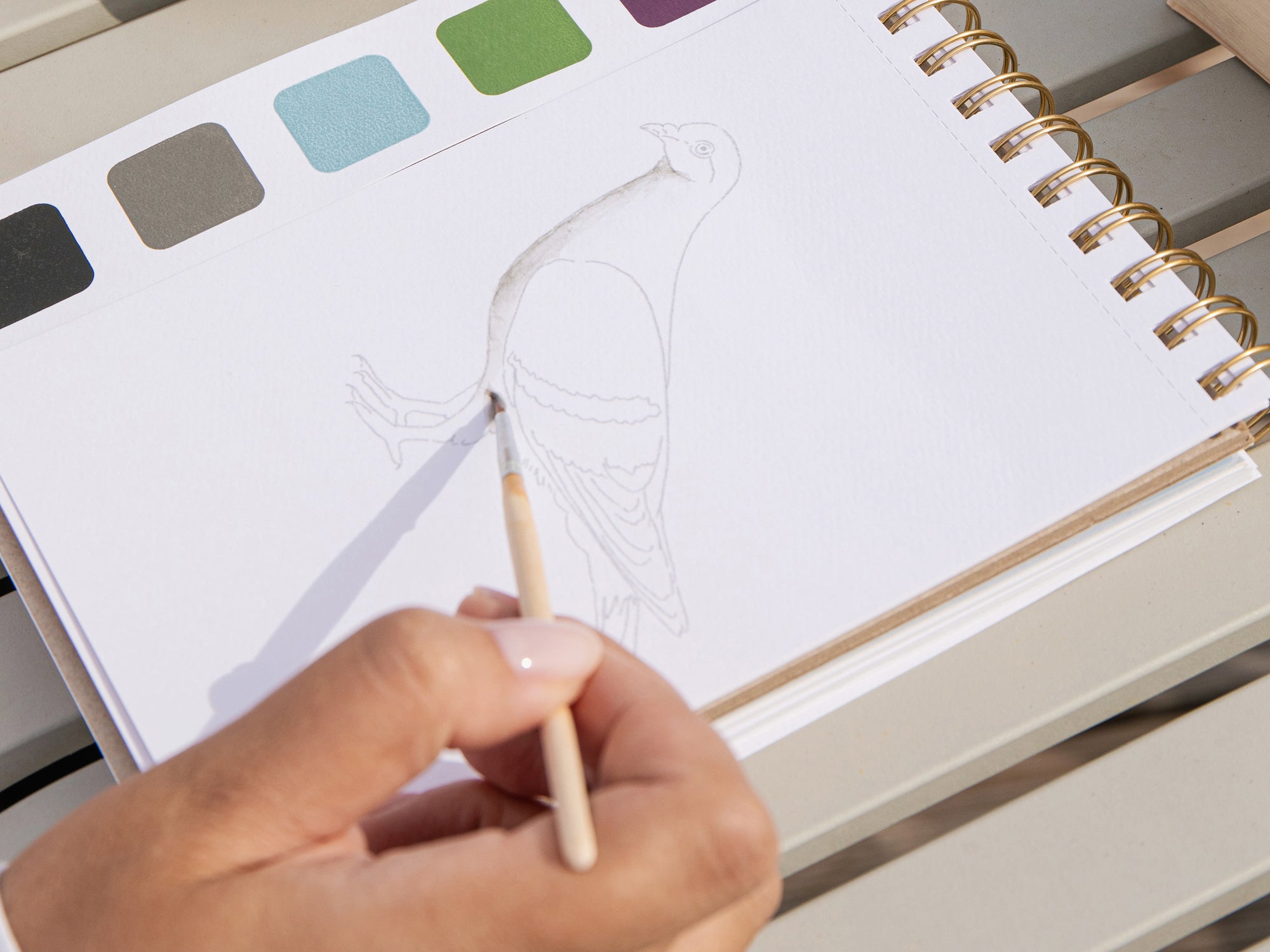 Travel Book - Carnet aquarelle - thème Printemps à Paris