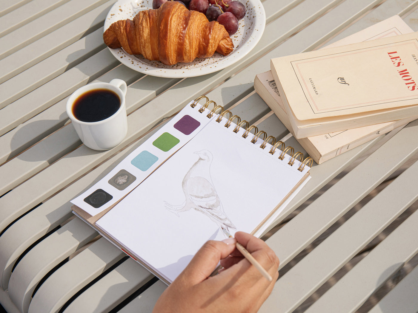 achat Travel Book - Carnet aquarelle - thème Printemps à Paris