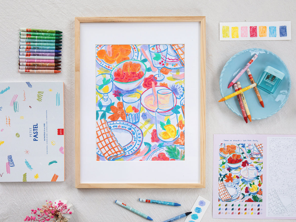 achat Coffret pastel au numéro - Petit Pastel - Comme un dimanche